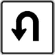 U Turn Sign U Turn Sign